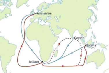 VOC routes.